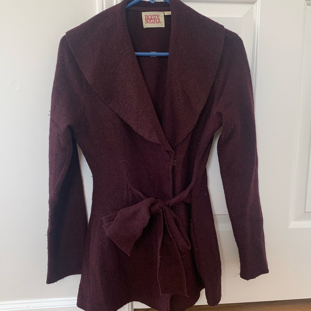 Anthropologie Rosie Neira Wool Wrap Sweater